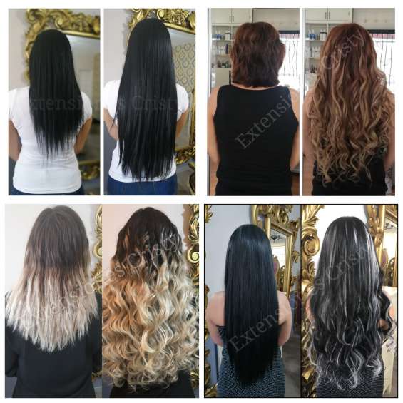 Extensiones de cabello natural, prótesis, pelucas y